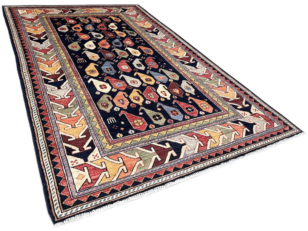 4'x6'1" Genje Hand Knotted