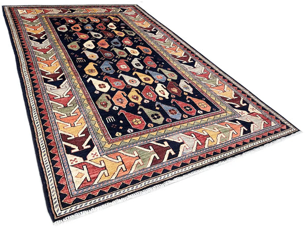 4'x6'1" Genje Hand Knotted