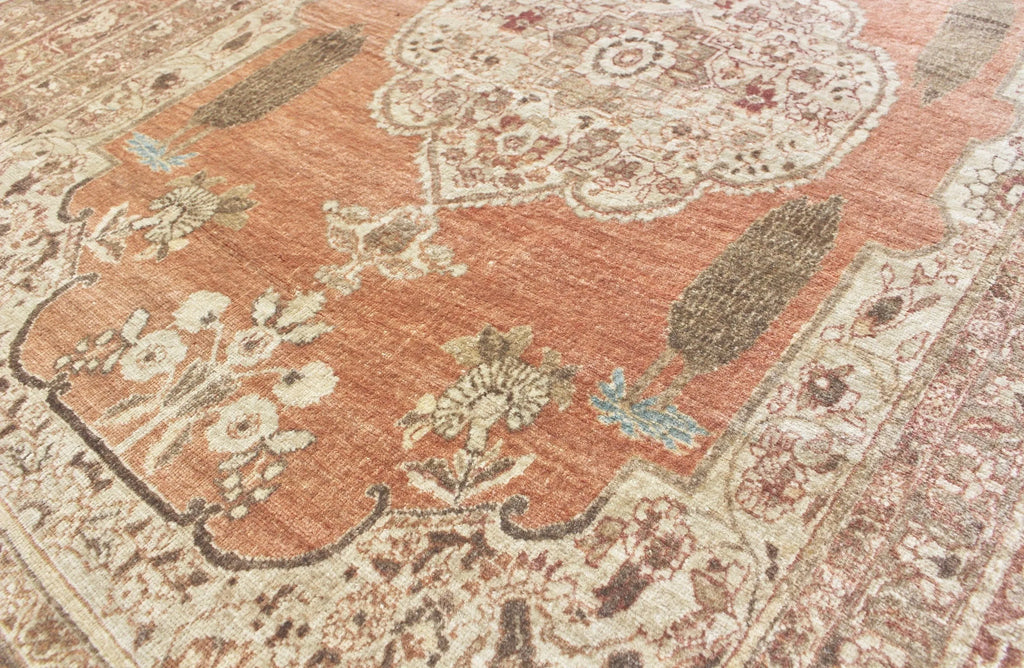 4'x6'1" Tabriz Hand Knotted