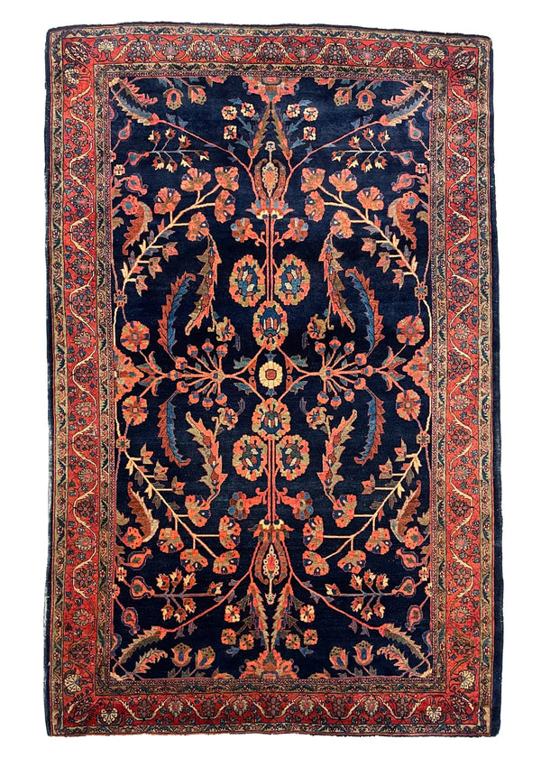 4'x6'5" Mohajeran Sarouk Hand Knotted