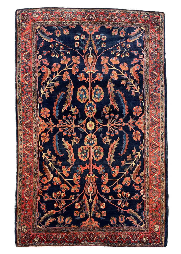 4'x6'5" Mohajeran Sarouk Hand Knotted