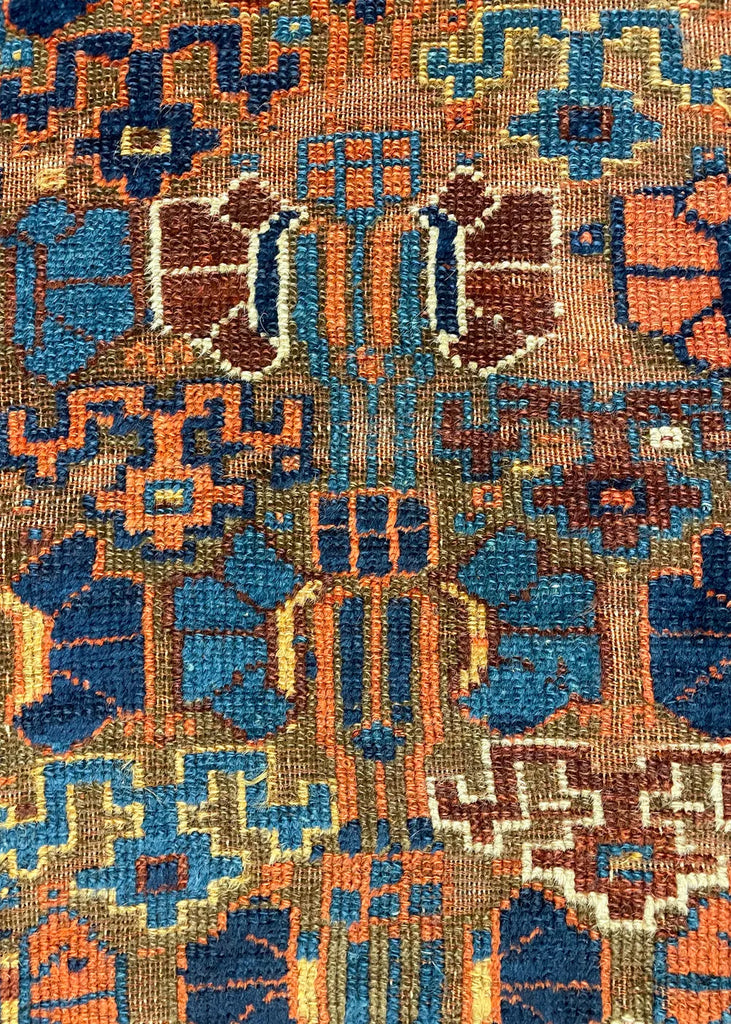 4'x6'9" Sauj Bolagh Kurdish Hand Knotted