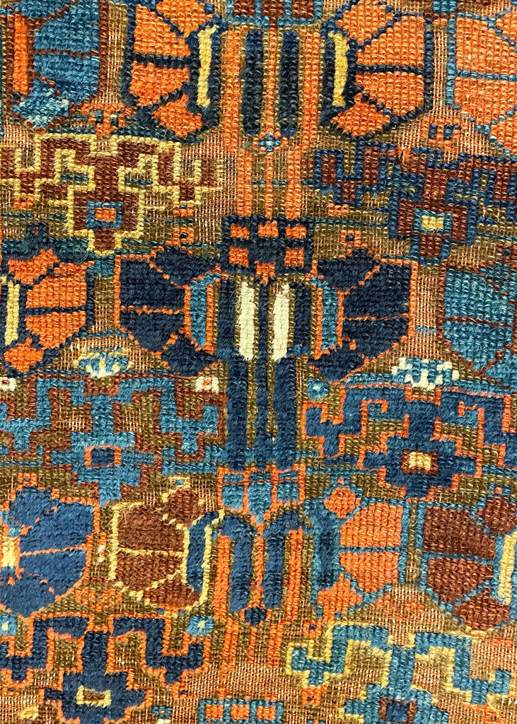 4'x6'9" Sauj Bolagh Kurdish Hand Knotted