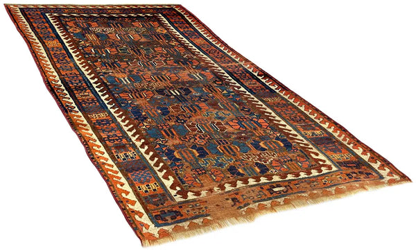 4'x6'9" Sauj Bolagh Kurdish Hand Knotted