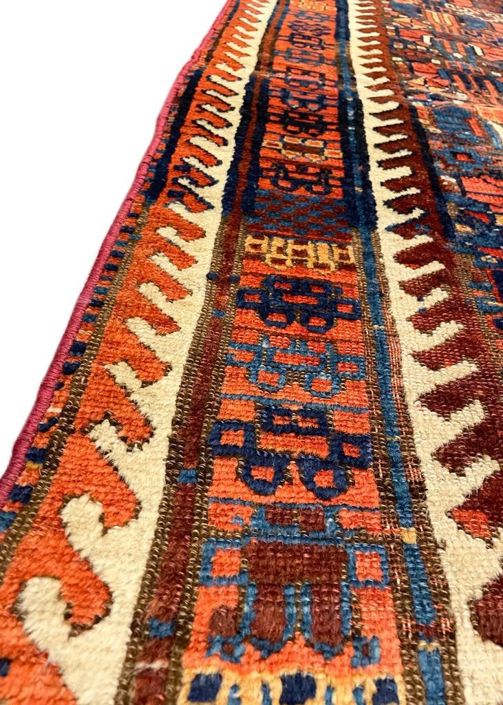 4'x6'9" Sauj Bolagh Kurdish Hand Knotted
