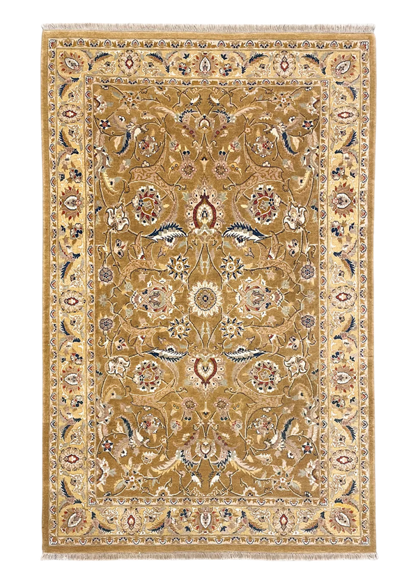 4'x6' Haji Jalili Tabriz Hand Knotted