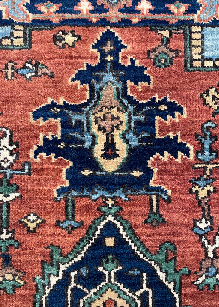 4'x6' Heriz Hand Knotted