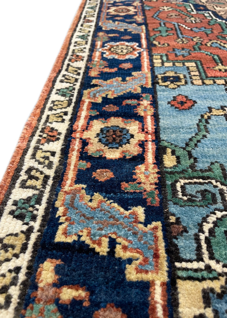 4'x6' Heriz Hand Knotted