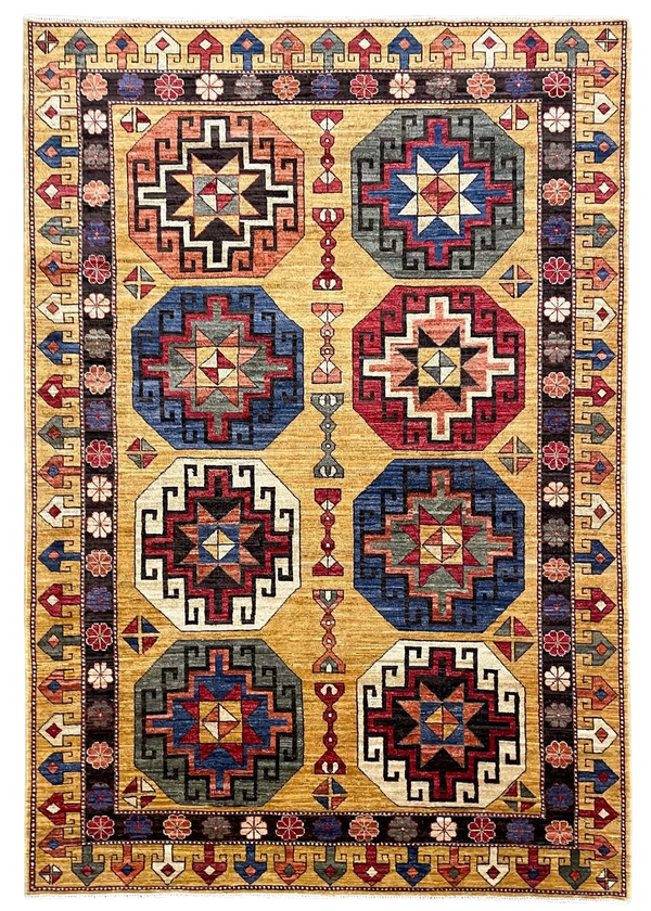 4'x6' Konya Hand Knotted