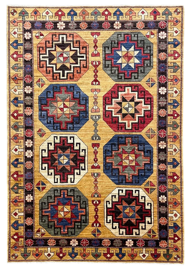 4'x6' Konya Hand Knotted