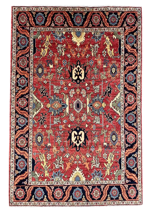 4'x6' Serapi Hand Knotted