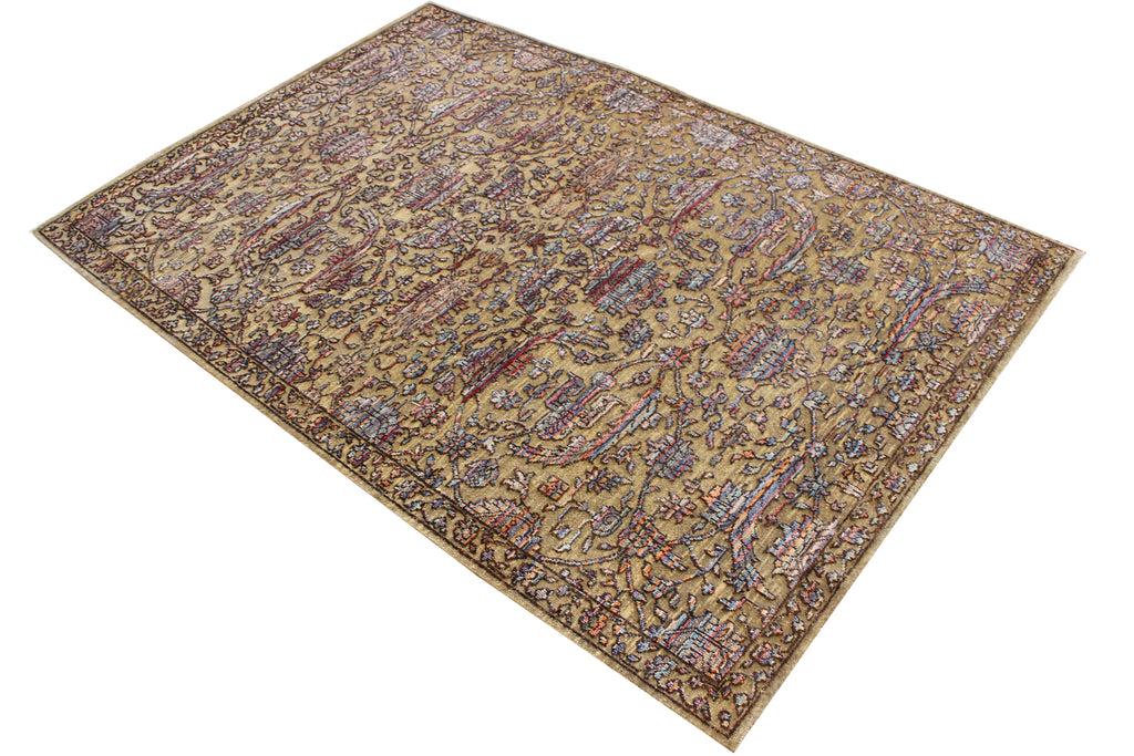 4x6 Winter Jewel Hand Knotted