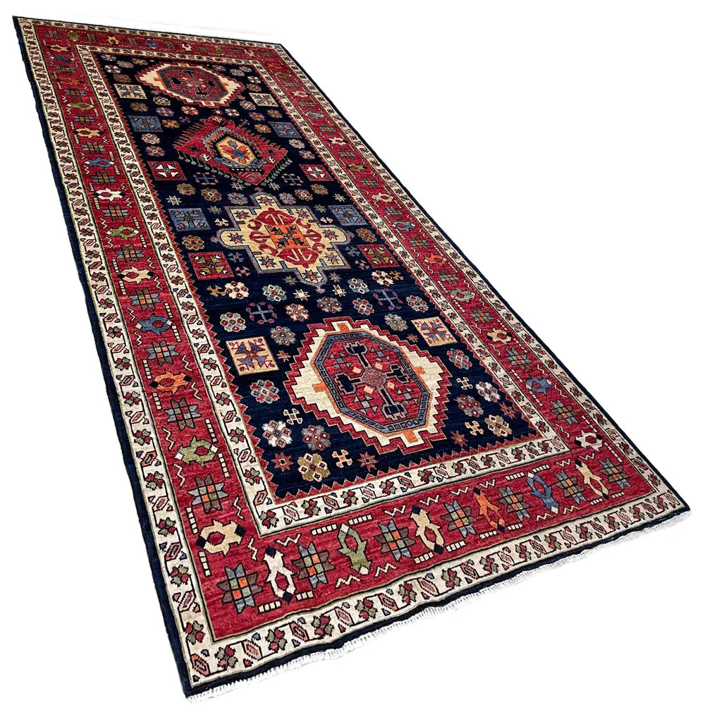 4'x7'10" Kazak Hand Knotted