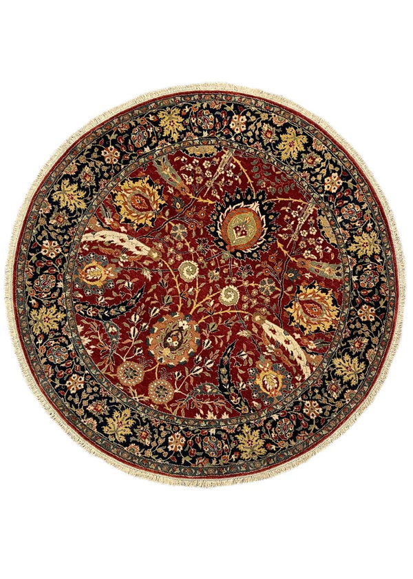 5'10" Round Kerman Hand Knotted