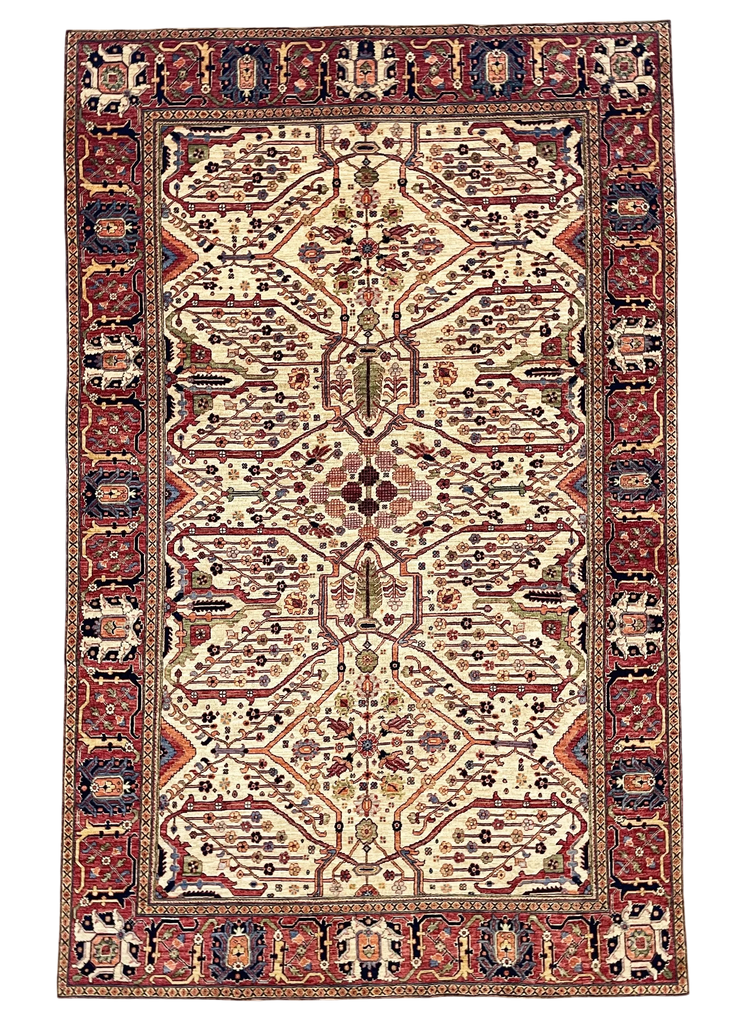 5'11"x9'3" Afghan-Bidjar Hand Knotted