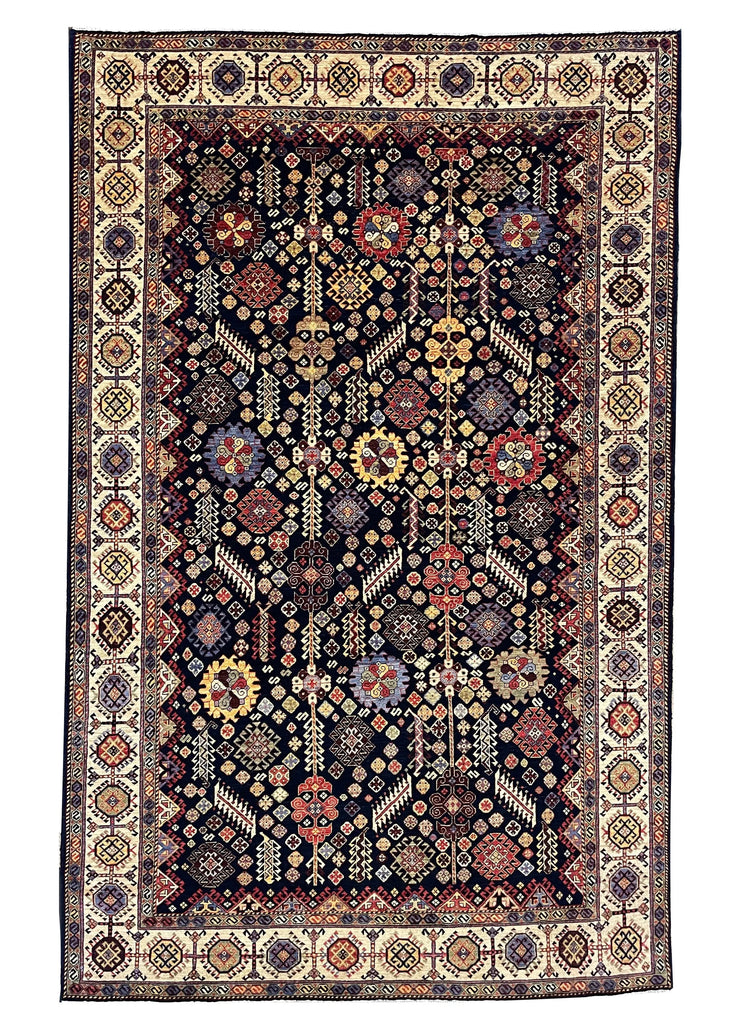 5'11"x9'3" Afghan-Qashqai (s) Hand Knotted