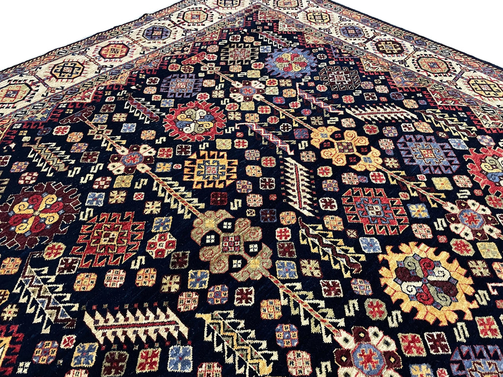 5'11"x9'3" Afghan-Qashqai (s) Hand Knotted