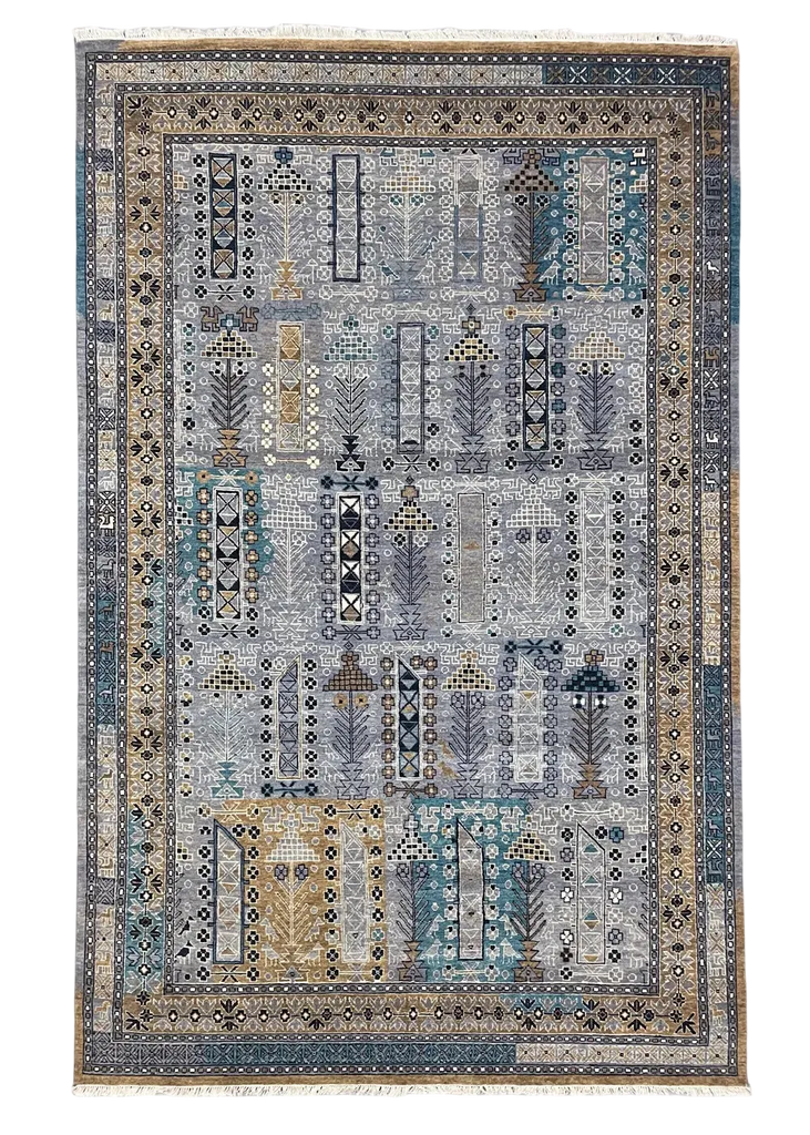 5'11"x9'3" Mashad Hand Knotted