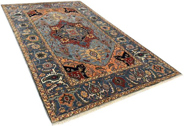 5'11"x9' Heriz Hand Knotted