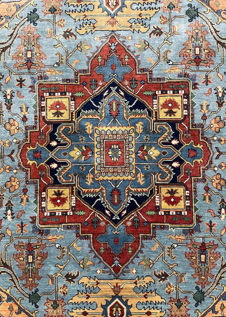 5'11"x9' Heriz Hand Knotted