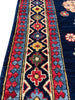 5'1"x6'11" Afghan-Kazak Hand Knotted