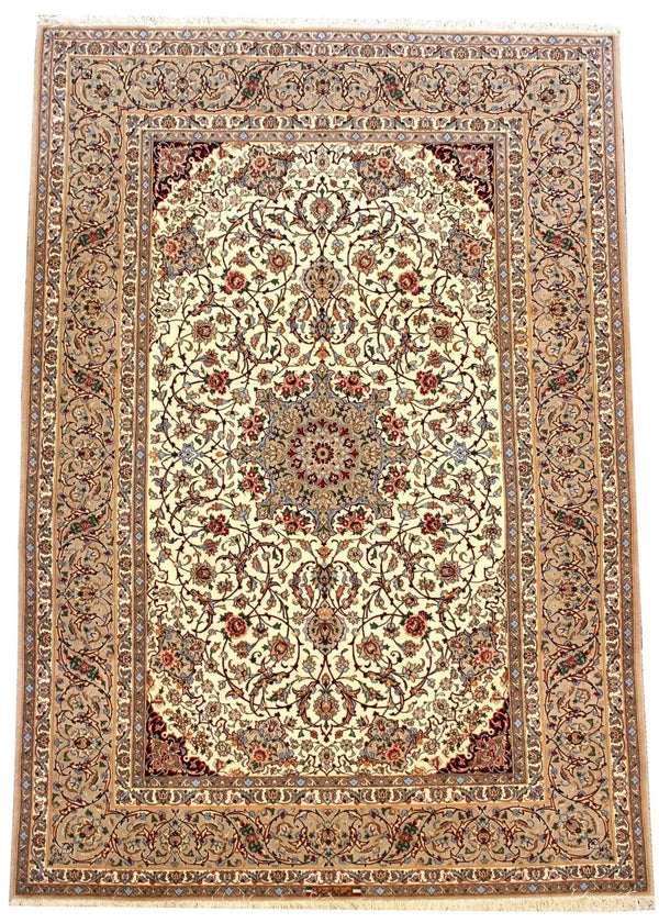 5'1"x7'6" Isphahan (s) Hand Knotted