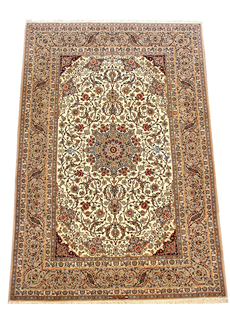 5'1"x7'6" Isphahan (s) Hand Knotted