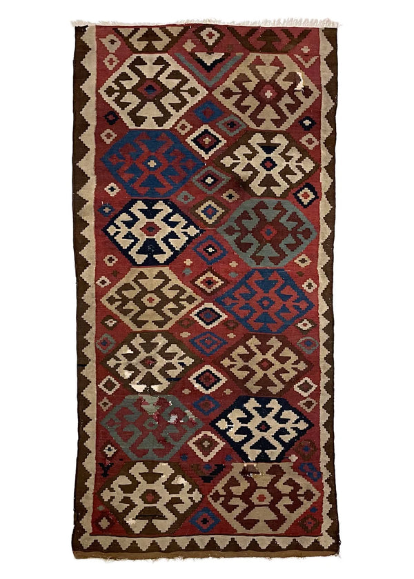 5'1"x9'11" Shahsavan Hand Knotted