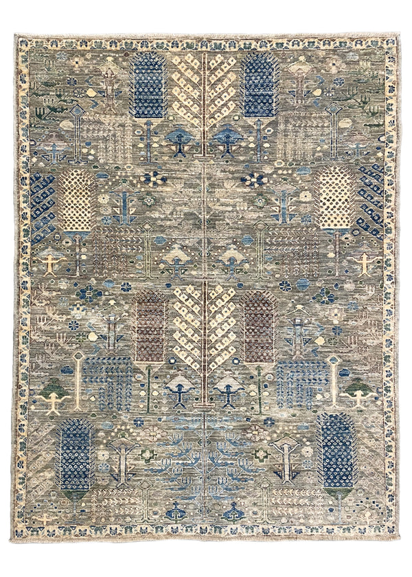 5'2"x6'7" Bakshiesh Hand Knotted