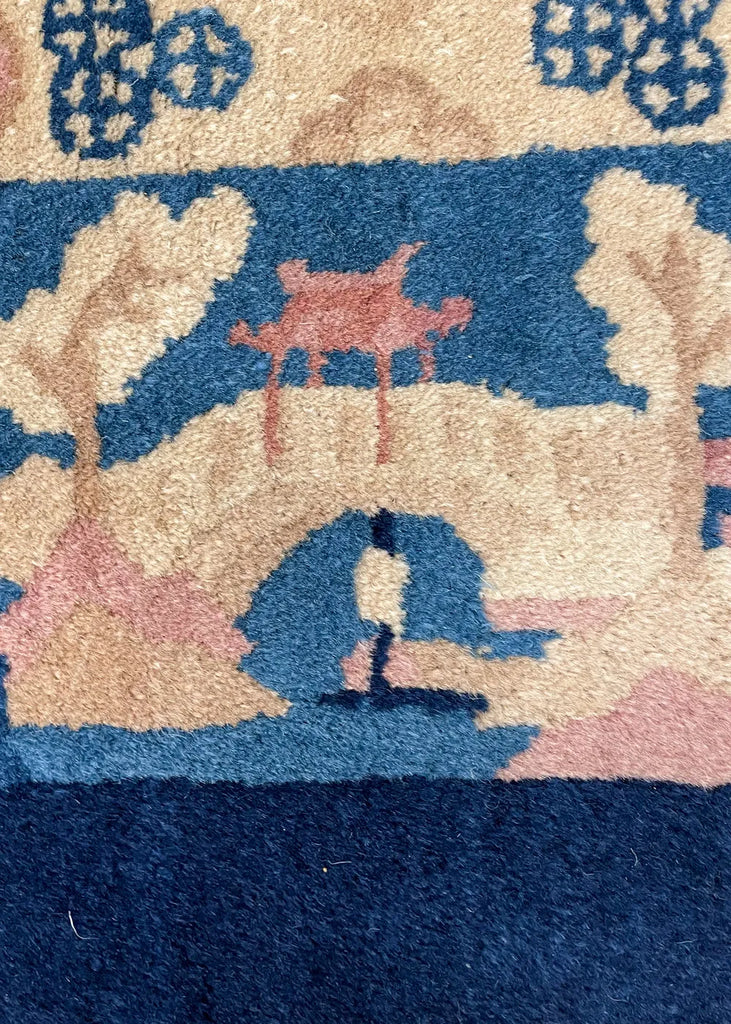 5'2"x7'11" Ningxia Pictorial Hand Knotted