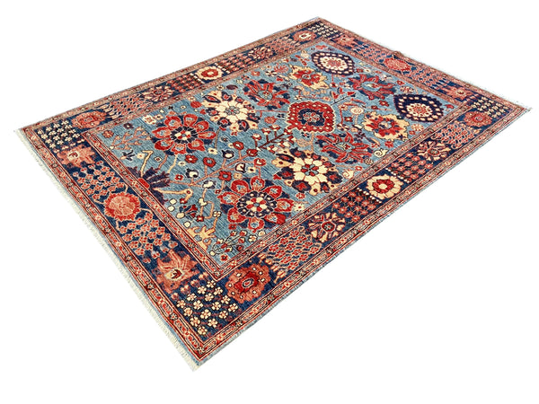 5'2"x7' Afghan-Harshang (s) Hand Knotted
