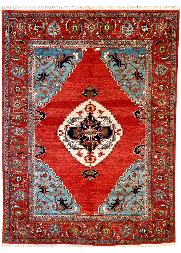 5'3"x6'11" Heriz Hand Knotted