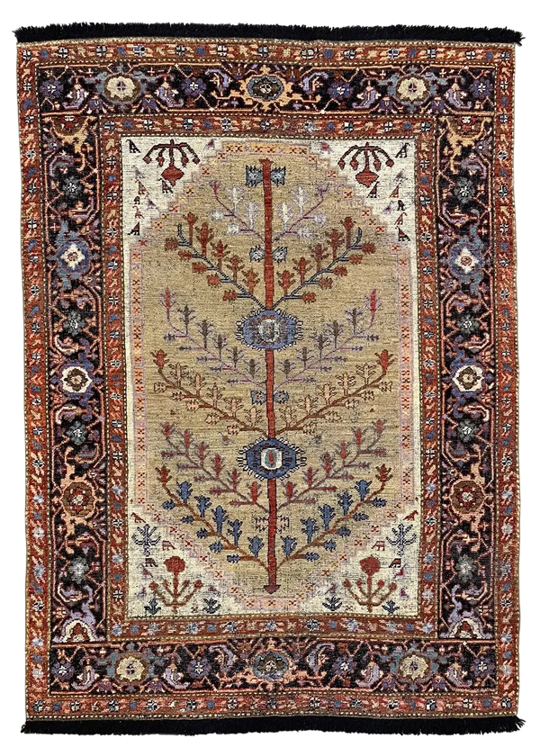 5'3"x7'1" Burano Bakshiesh Hand Knotted