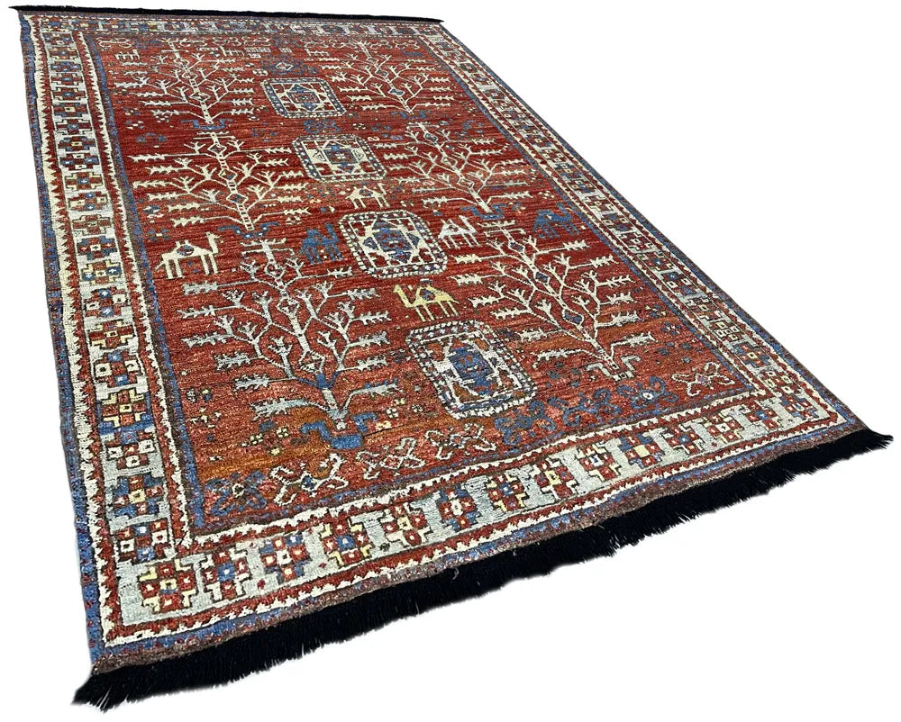 5'3"x7'2"' Burano Konya Hand Knotted