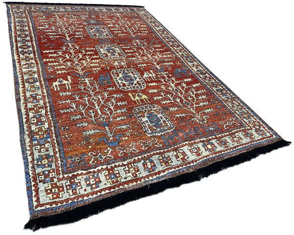 5'3"x7'2"' Burano Konya Hand Knotted