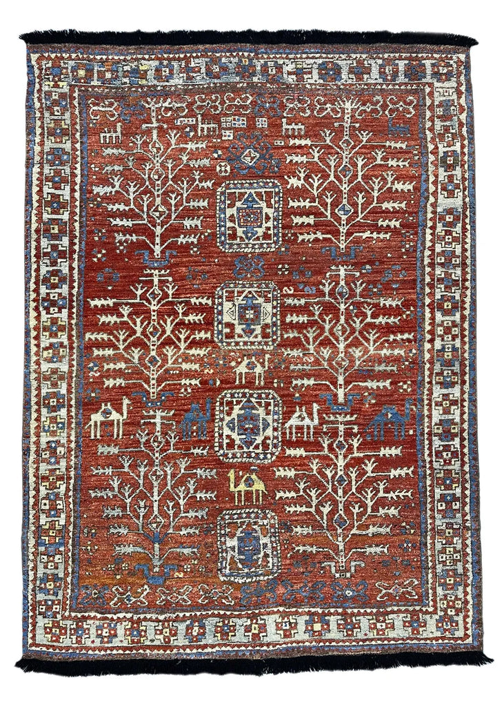 5'3"x7'2"' Burano Konya Hand Knotted