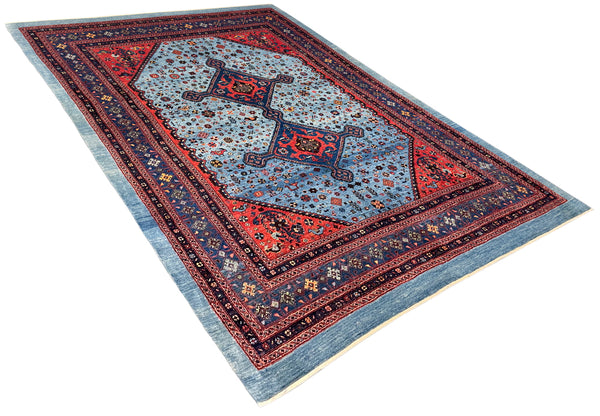 5'3"x7'5" Qashqai Hand Knotted