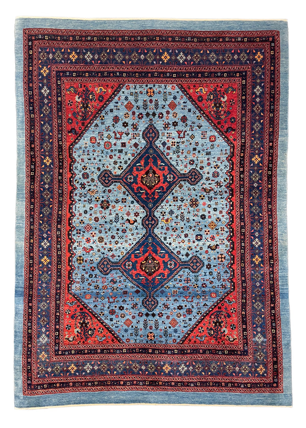 5'3"x7'5" Qashqai Hand Knotted