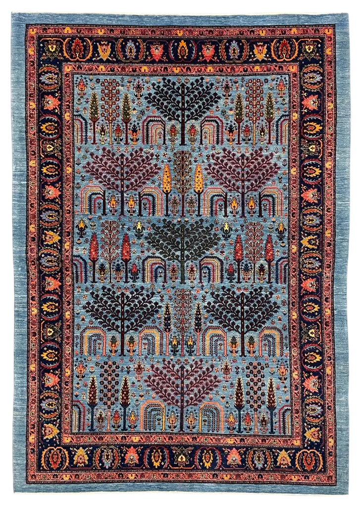 5'3"x7'6" Khamsehbaf Hand Knotted