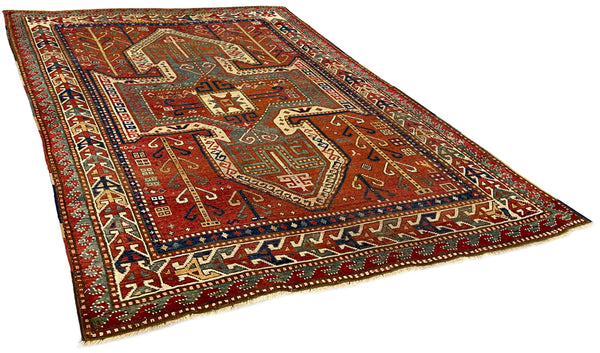 5'3"x7' Sewan Kazak Hand Knotted