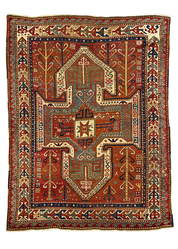 5'3"x7' Sewan Kazak Hand Knotted