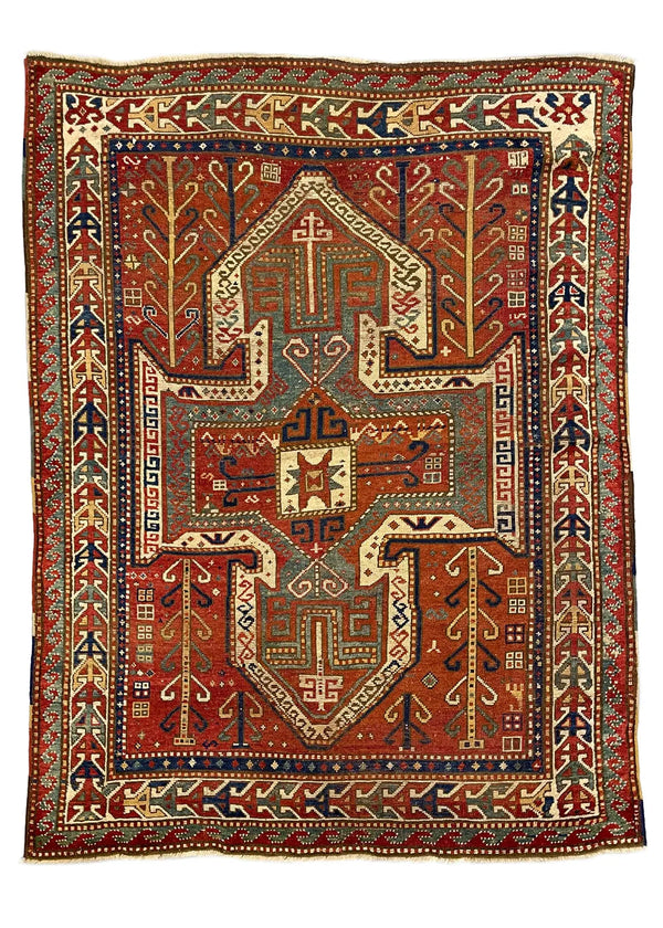 5'3"x7' Sewan Kazak Hand Knotted