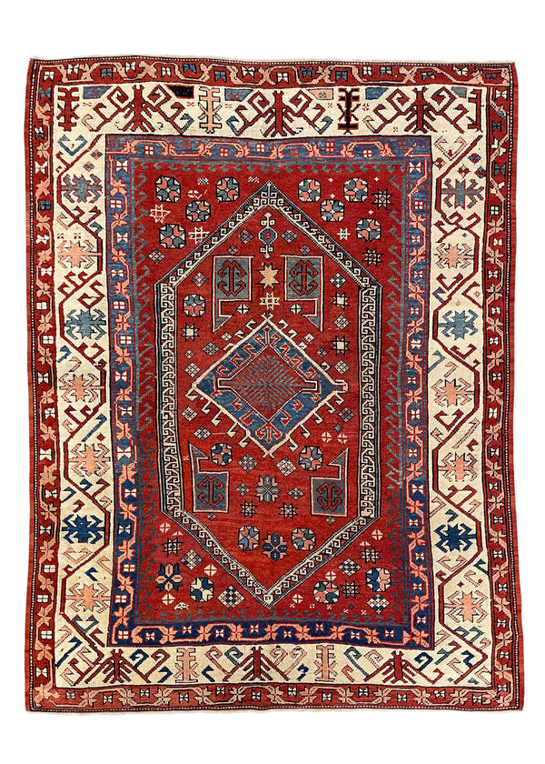 5'5"x7'2" Bergama Hand Knotted