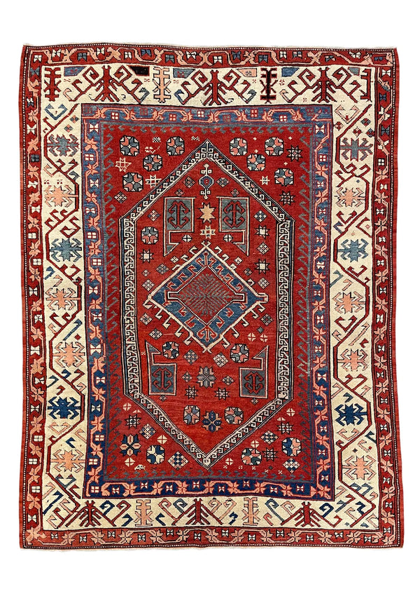 5'5"x7'2" Bergama Hand Knotted