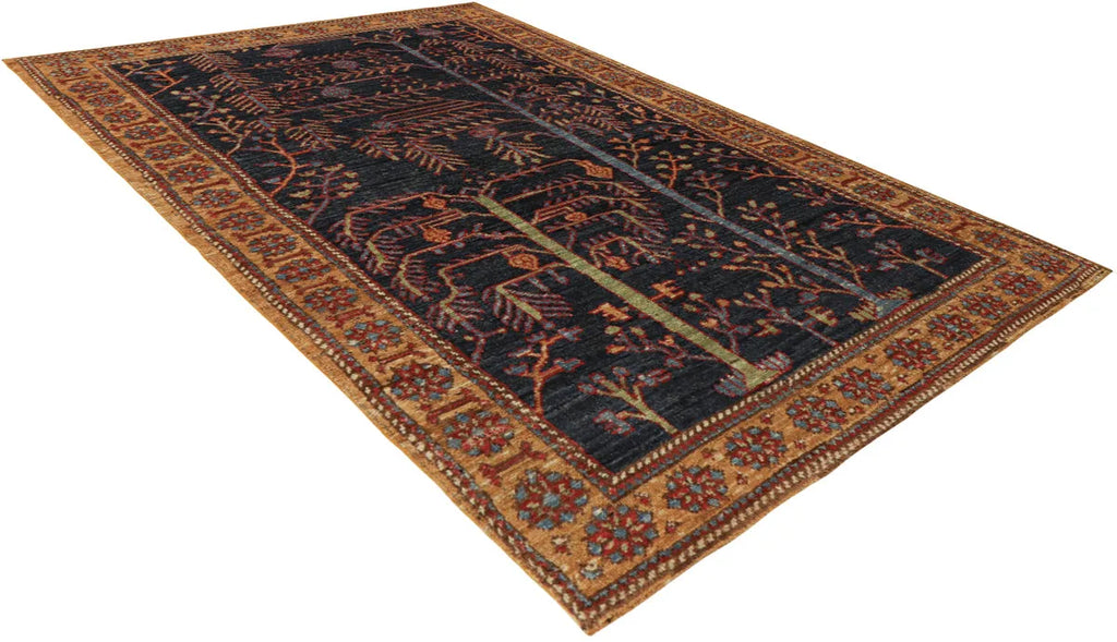 5'5"x7' Kurdish Tree of Life Hand Knotted