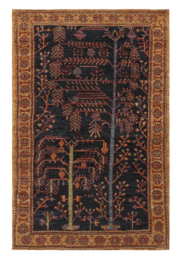 5'5"x7' Kurdish Tree of Life Hand Knotted