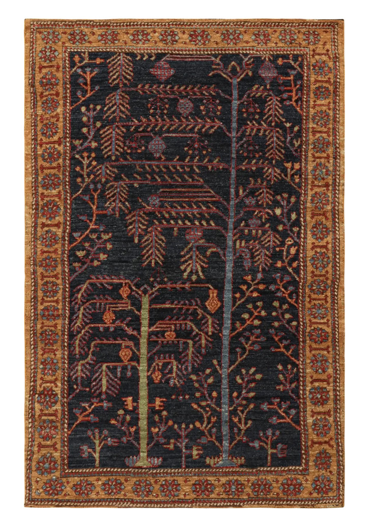 5'5"x7' Kurdish Tree of Life Hand Knotted