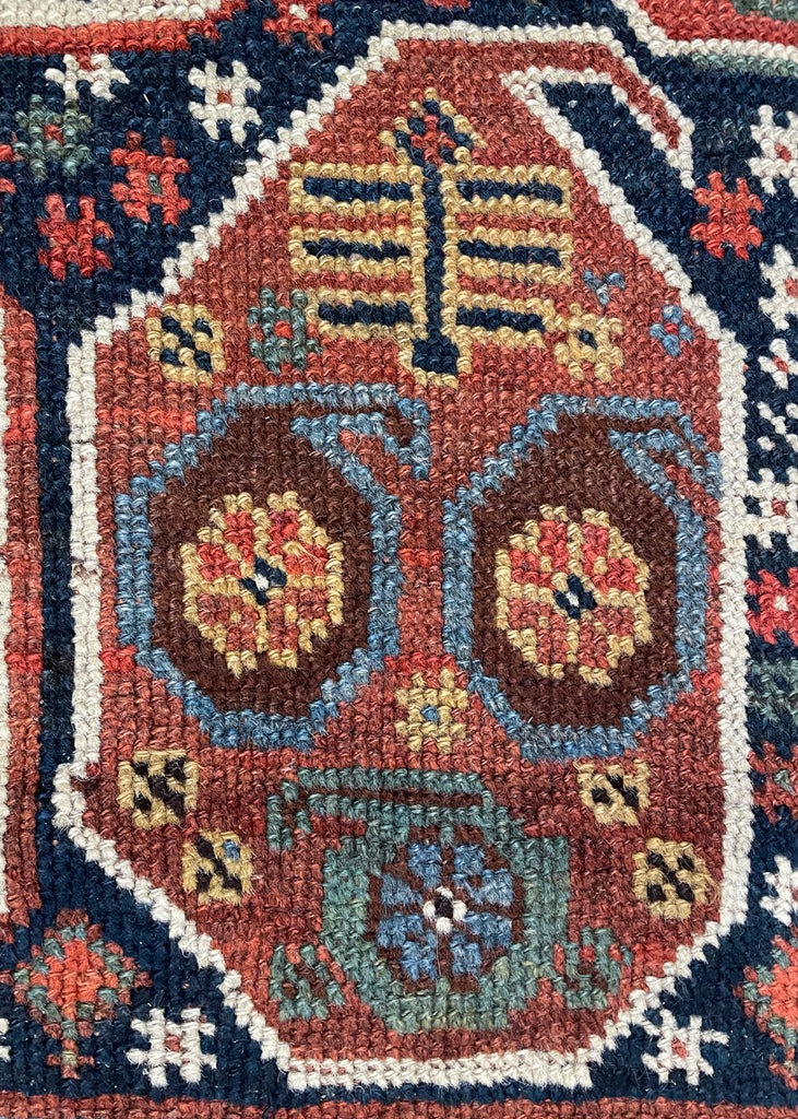 5'5"x9'3" Khamseh Hand Knotted