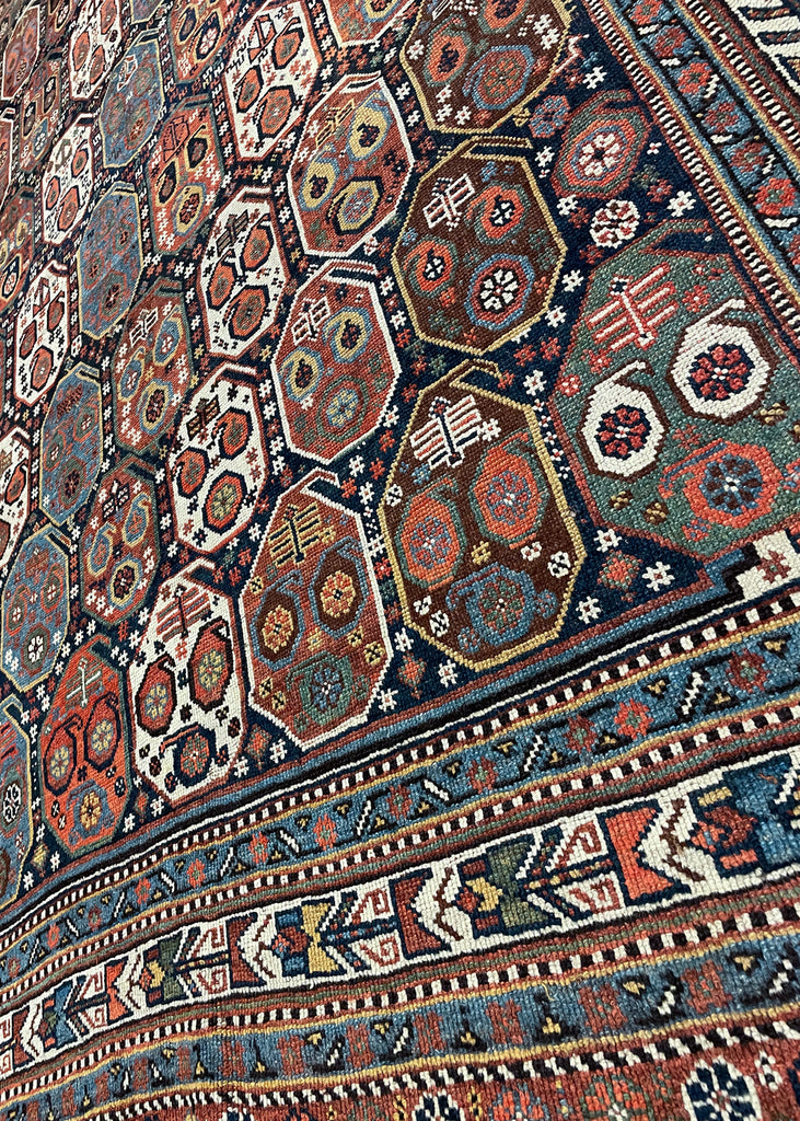 5'5"x9'3" Khamseh Hand Knotted