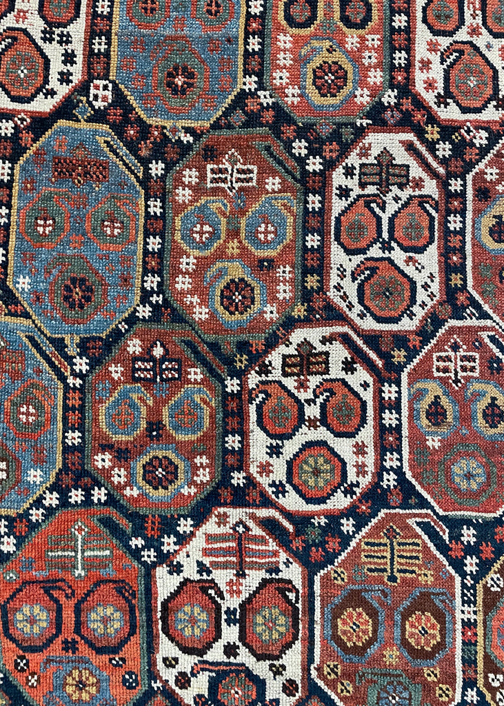 5'5"x9'3" Khamseh Hand Knotted